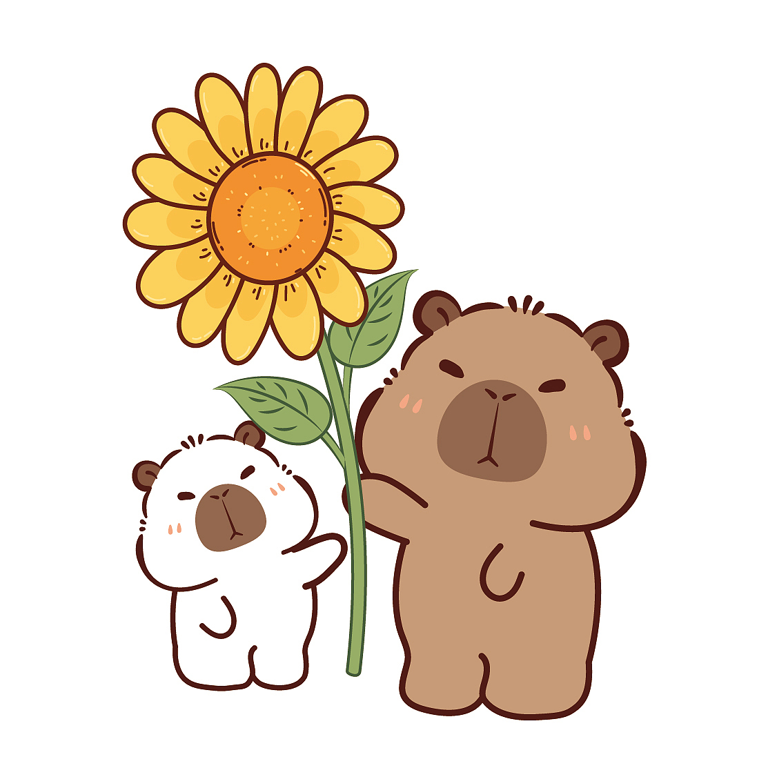 卡皮巴拉插画图片节日快乐母亲节快乐送你一朵小红花（图ZMzY5MTU5MjIw） - 商业插画 - 站酷设计师阿茹生肖IP原创素材 - 站酷ZCOOL