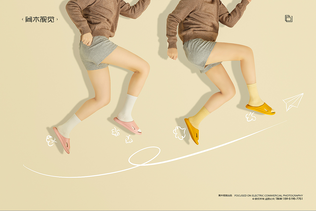 女士拖鞋产品摄影丨简木视觉女鞋凉鞋凉拖创意静物拍摄