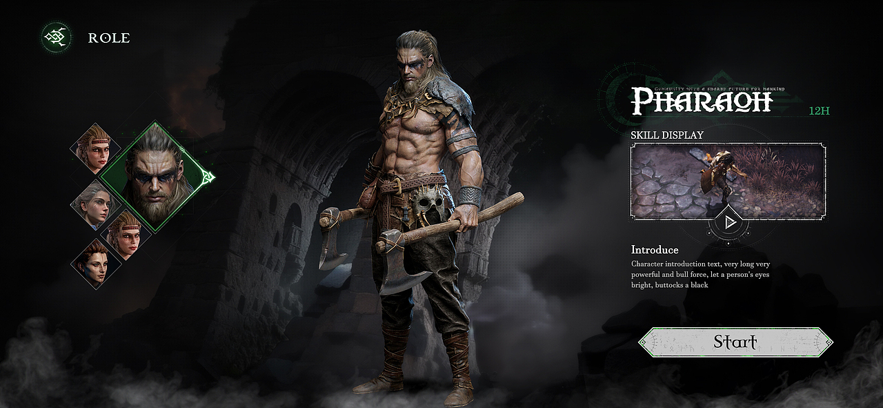 欧美暗黑虚拟项目【VANAHEIMR】练习（图ZMzQ4NjMyMDk2） - 游戏UI - 站酷设计师二牛_Yn原创素材 - 站酷ZCOOL