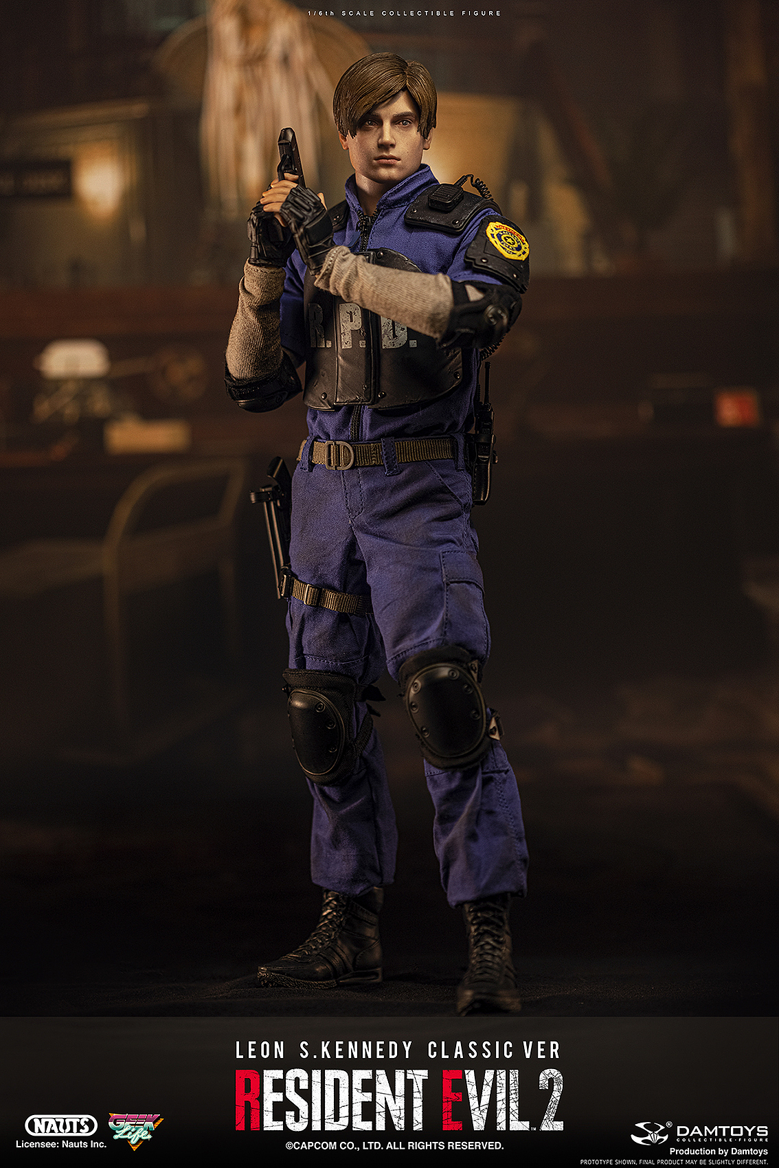 NAUTS x DAMTOYS 1/6《生化危机2》 里昂.S.肯尼迪
