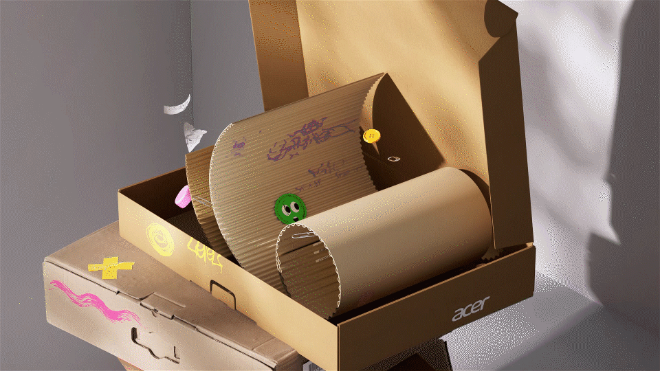 C4D动态学员斌-Acer绿色主题动态临摹练习（图ZMzM5MTA0MjEy） - 动画/影视 - 站酷设计师C4D杨帆原创素材 - 站酷ZCOOL