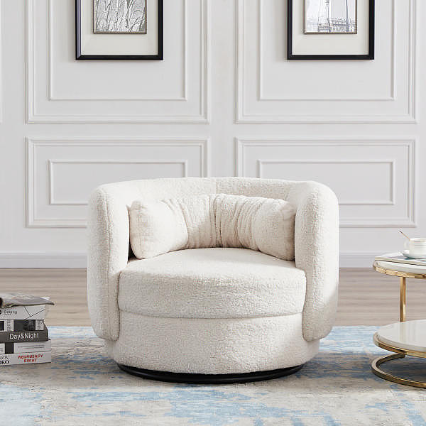 白色单椅沙发拍摄,家具拍摄,白色单椅沙发场景拍摄图