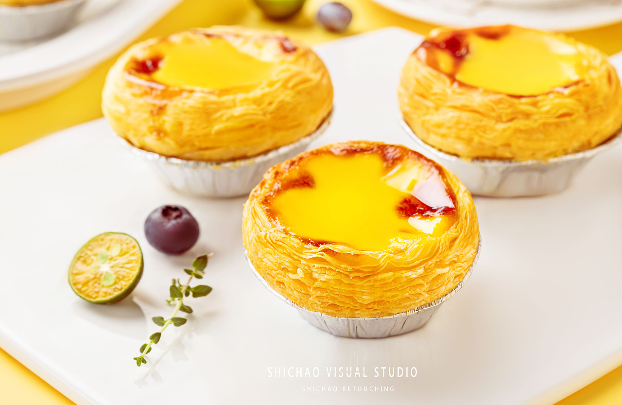 蛋挞美食产品修图