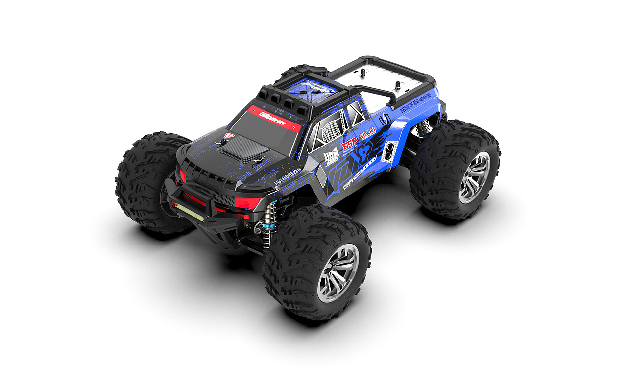 模型车车壳涂装,大脚卡车贴纸设计