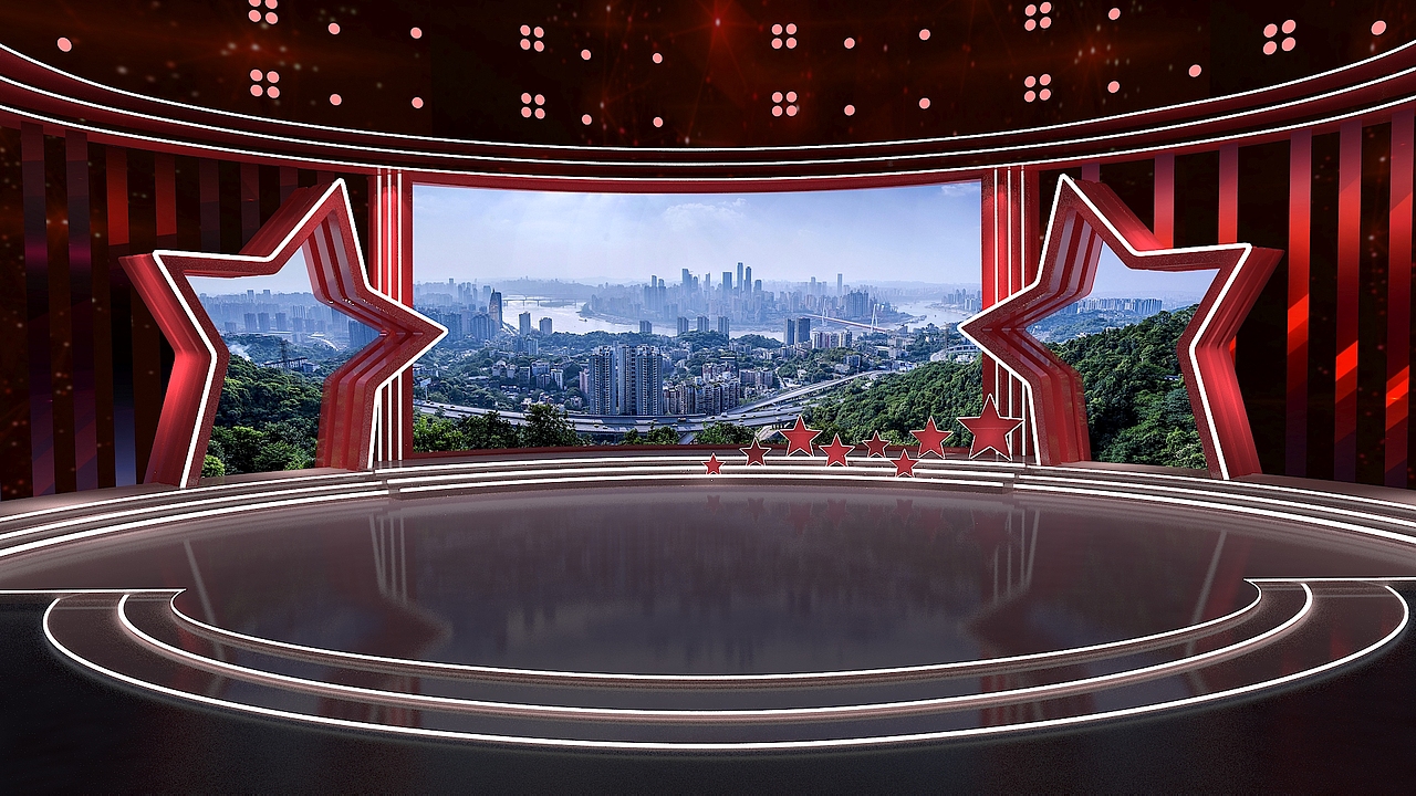 发布会场景设计VMIX虚拟集