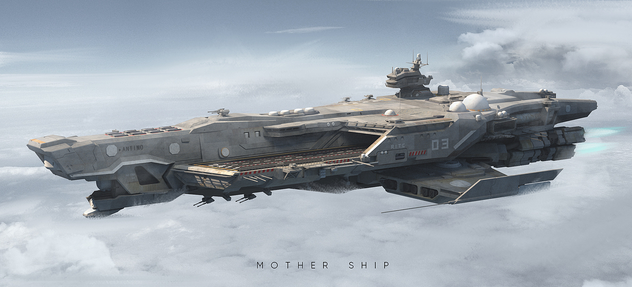 概念设定：RITC空天母舰（图ZMzEwNDEyODgw） - 概念设定 - 站酷设计师Lingsu_Concept原创素材 - 站酷ZCOOL
