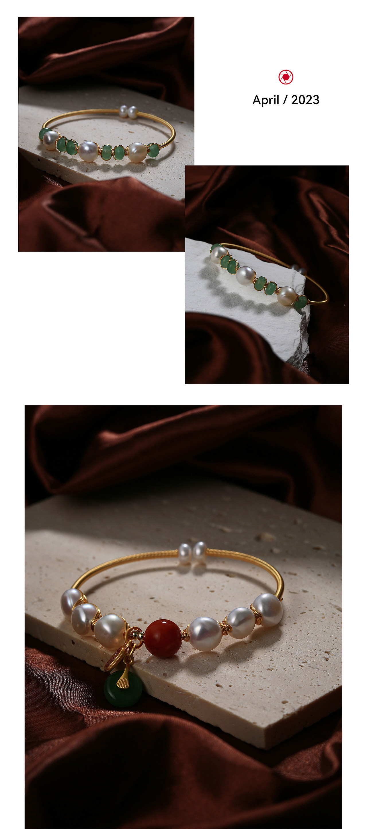 珍珠首饰 静物摄影