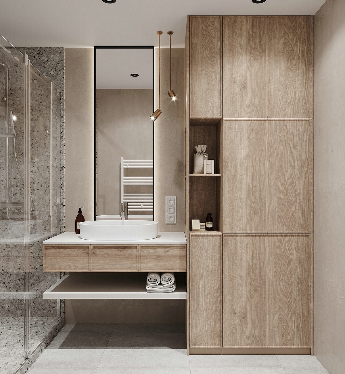 原木+灰色 打造出超精致的居所!