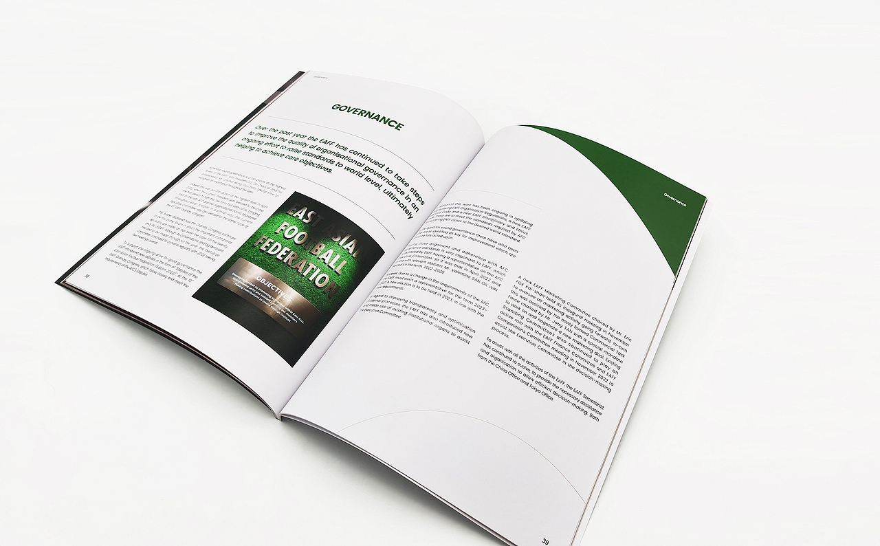 EAFF东亚足球联合会2022年报画册设计（图ZMzQ0MjE5Nzk2） - 书籍/画册 - 站酷设计师橙时品牌设计原创素材 - 站酷ZCOOL