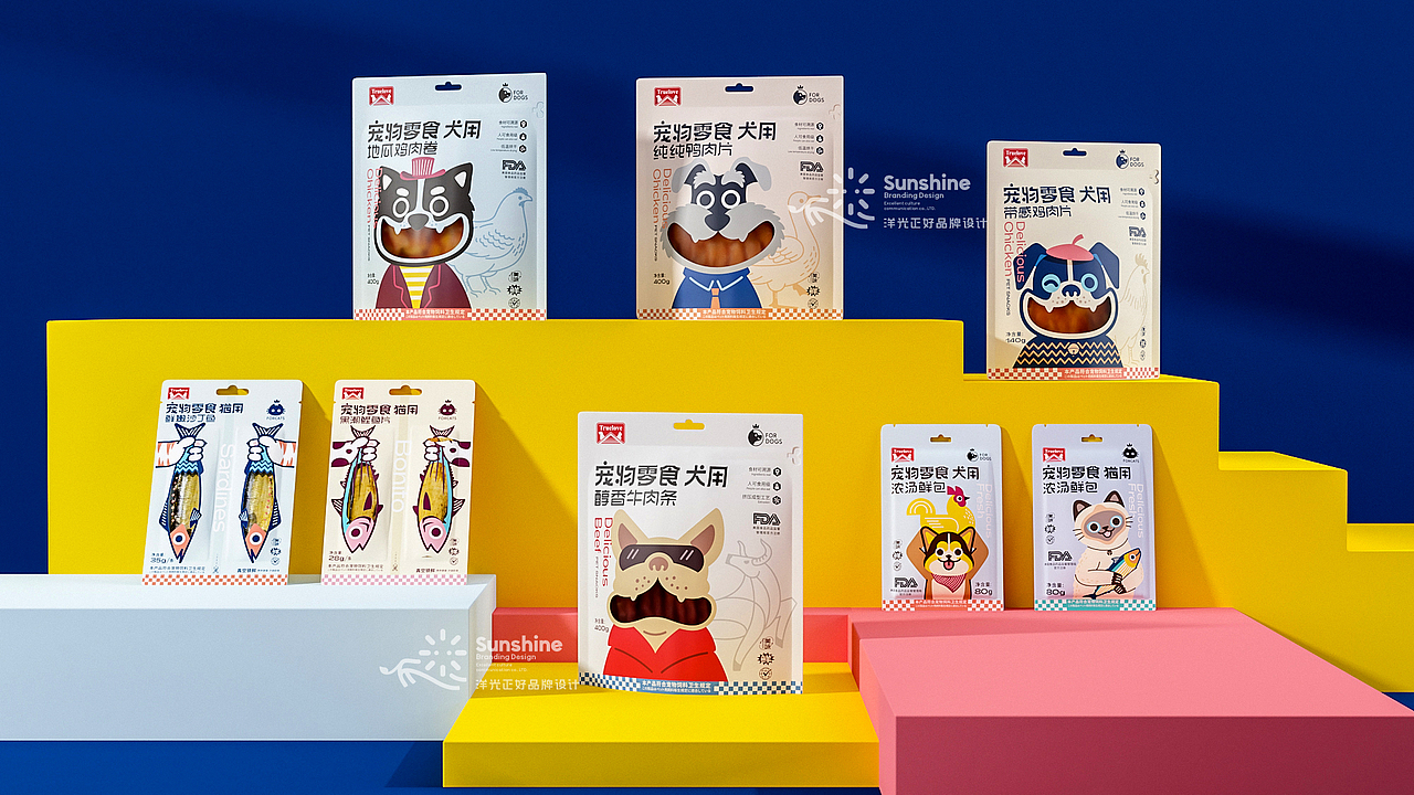 宠物零食包装设计 宠物食品包装 猫粮包装 宠物品牌vi(图ZMzE0NjM4MzQ0) - 包装 - 站酷设计师郑昌洪品牌vi包装原创素材 - 站酷ZCOOL
