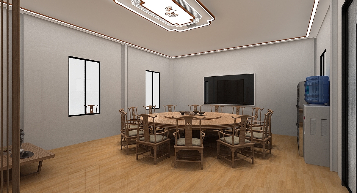 中铁接待室中式风