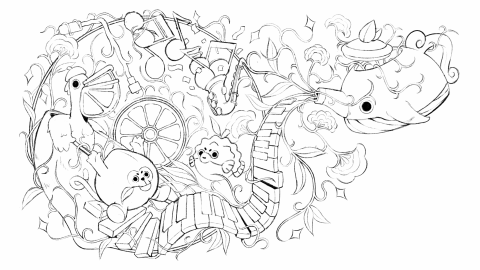茶兀的美好世界 “鲸壶世界”（图ZMzQxNjY4NTIw） - 商业插画 - 站酷设计师大脑荷载原创素材 - 站酷ZCOOL