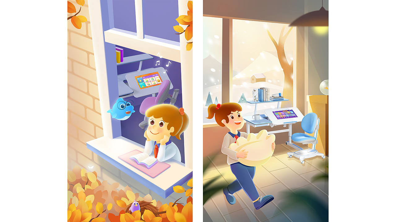 一半临摹一半临床发挥,最后一个自己创作