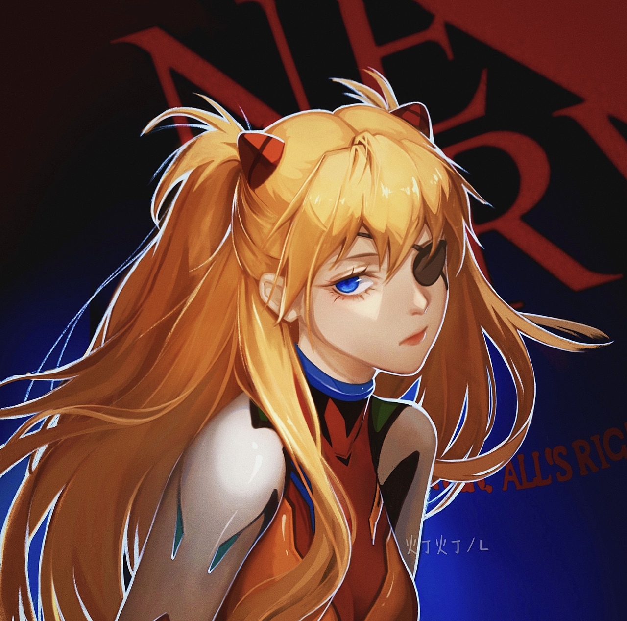 eva明日香头像作品信息创作时间2020/09/30添加表情插画-商业插画