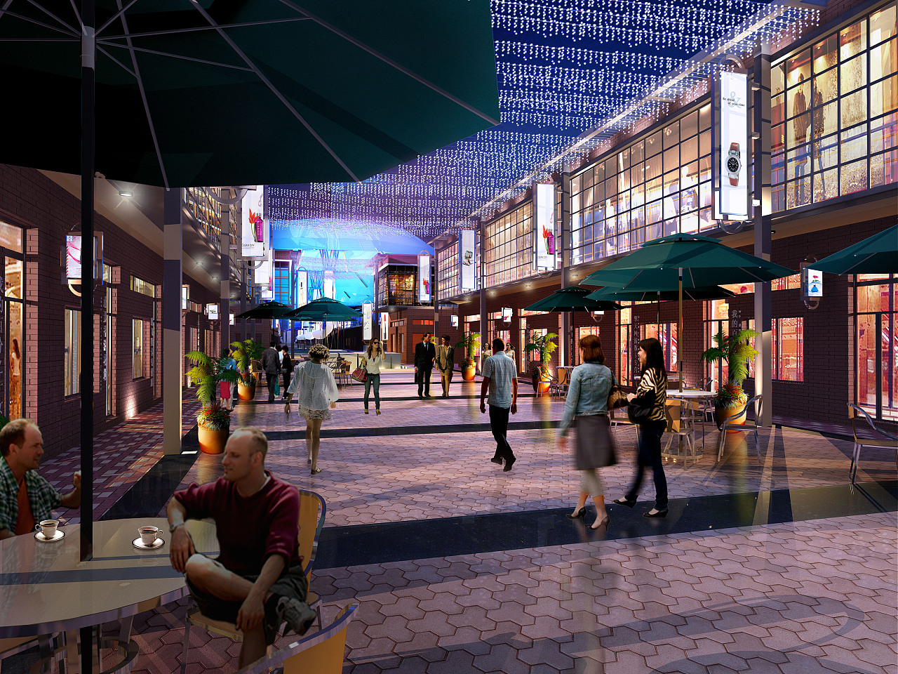 夜市效果图兴隆大都汇