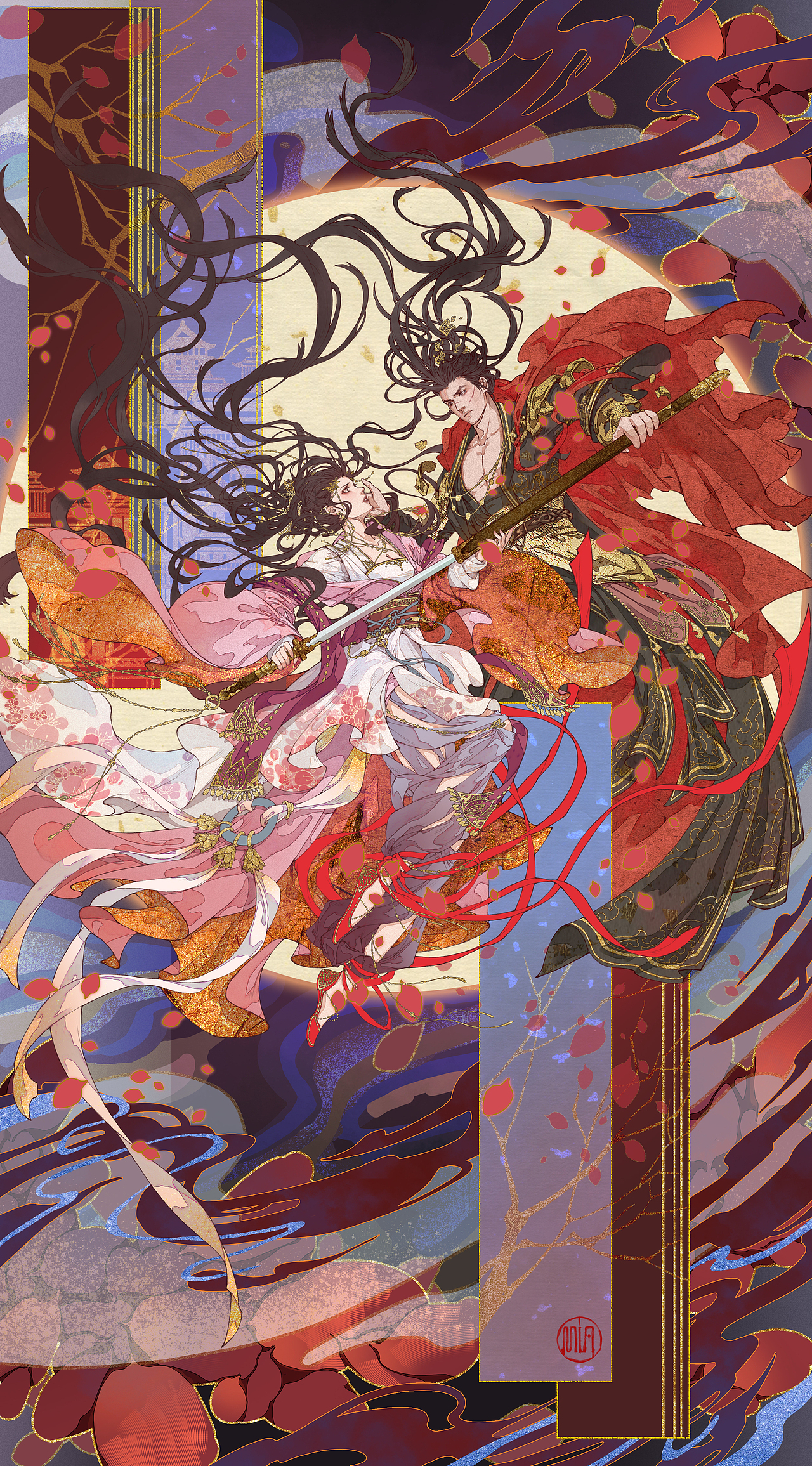 垓下歌（图ZMjg4MTAyNDg0） - 商业插画 - 站酷设计师_MiaYang原创素材 - 站酷ZCOOL