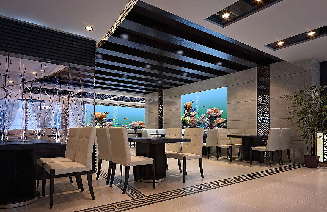 现代餐厅都这么装修啦，越来越多的年轻人都喜欢~（图ZMjAyMTkzMjAw） - 家装设计 - 站酷设计师马上吉祥2014原创素材 - 站酷ZCOOL