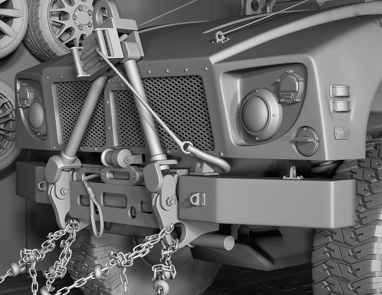 Oshkosh M-ATV素模带场景