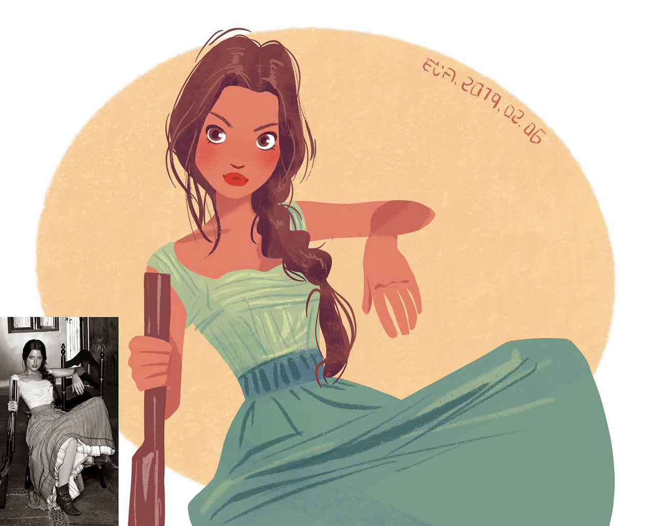 照片转欧美风卡通人物3