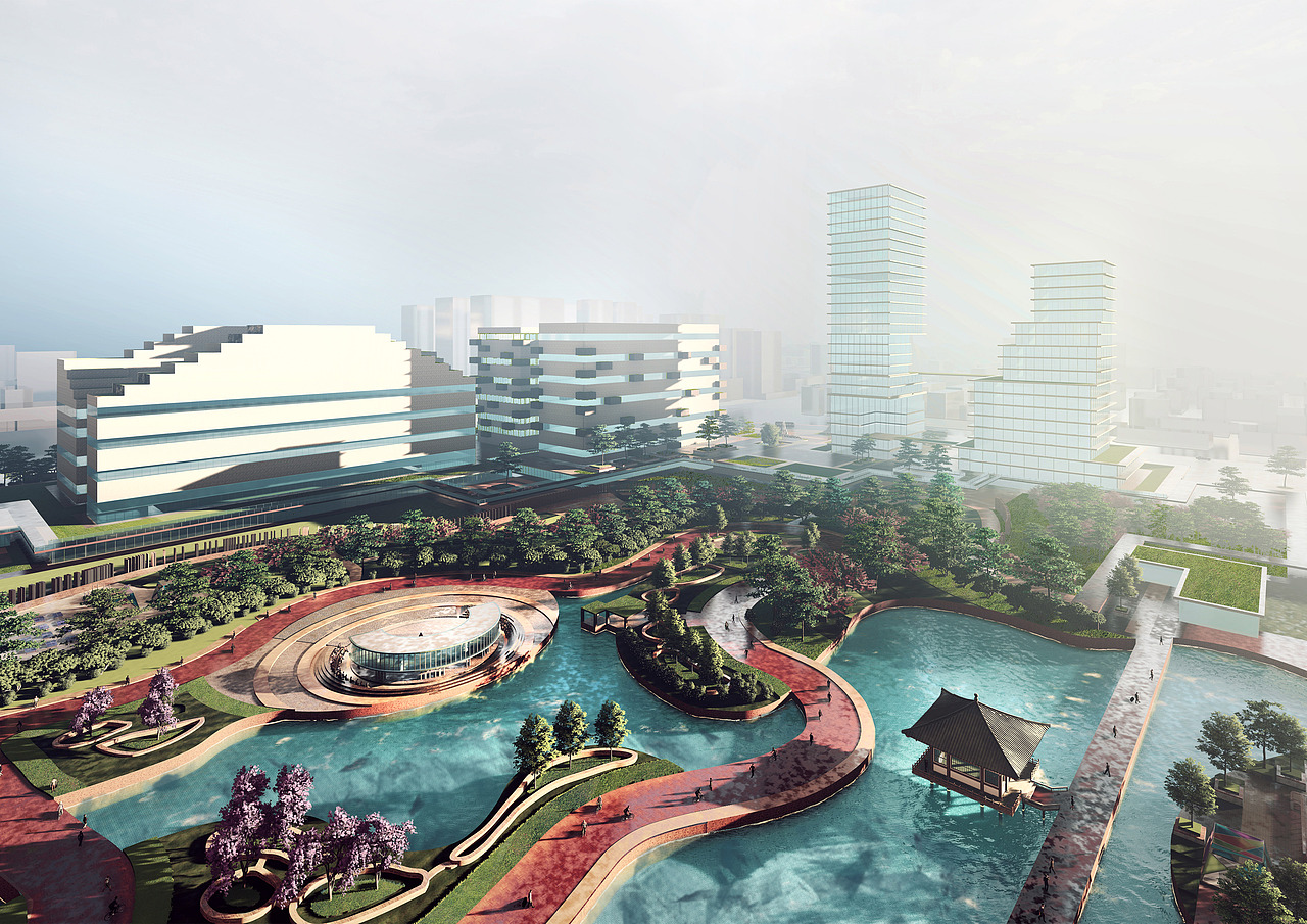 乐茶乐生——长乐公园设计渲染（图ZMjE0MDE2MTgw） - 建筑/空间 - 站酷设计师太子WTZ原创素材 - 站酷ZCOOL