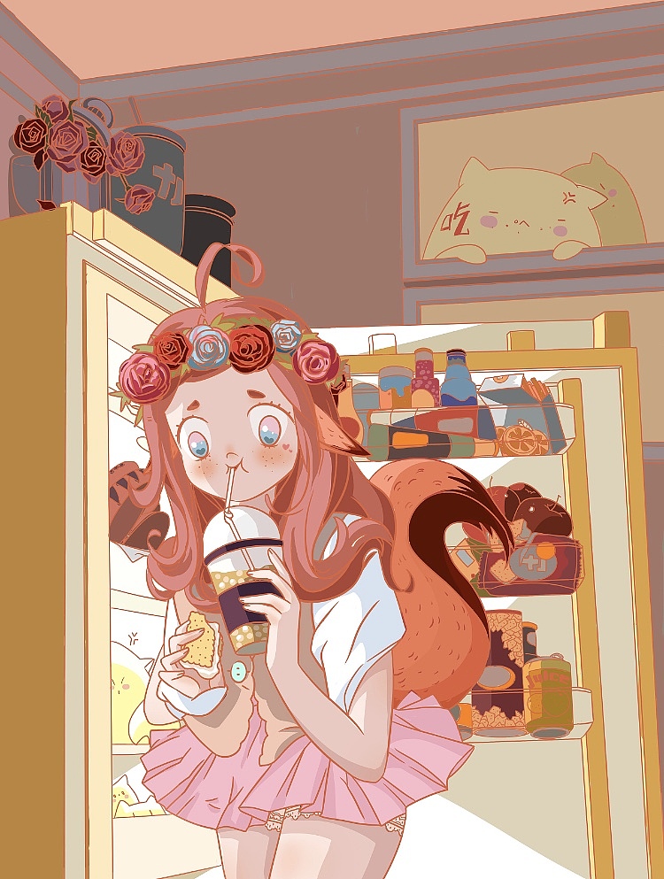 卡通女孩（图ZMjEzMjM4MDgw） - 创作习作 - 站酷设计师一条垃圾原创素材 - 站酷ZCOOL