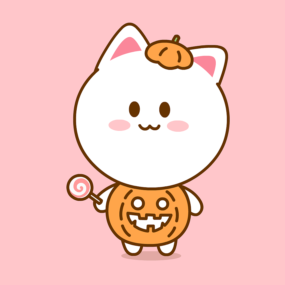 二花 桃小仙 微信表情 卡通动漫 头像壁纸 可爱 情侣 爱情 万圣节