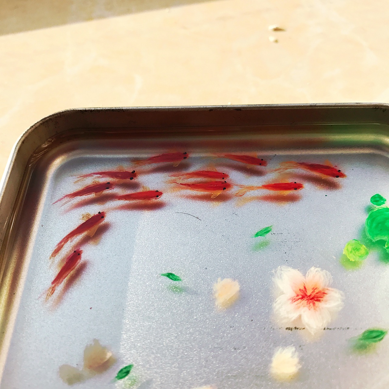 【树脂画】一堆鱼摆摆