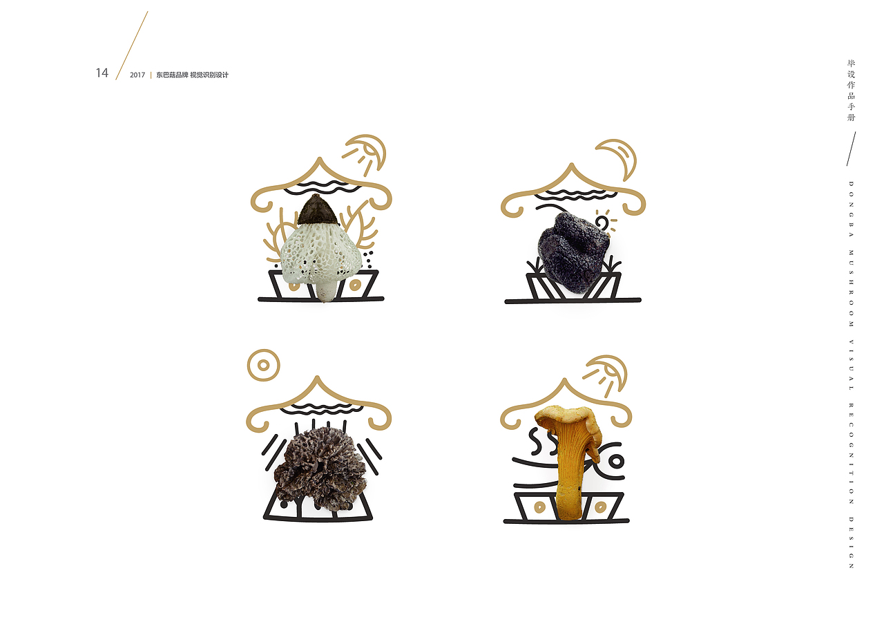 东巴文之字体再设计 —— 运用于云南野生菌菇汤品牌