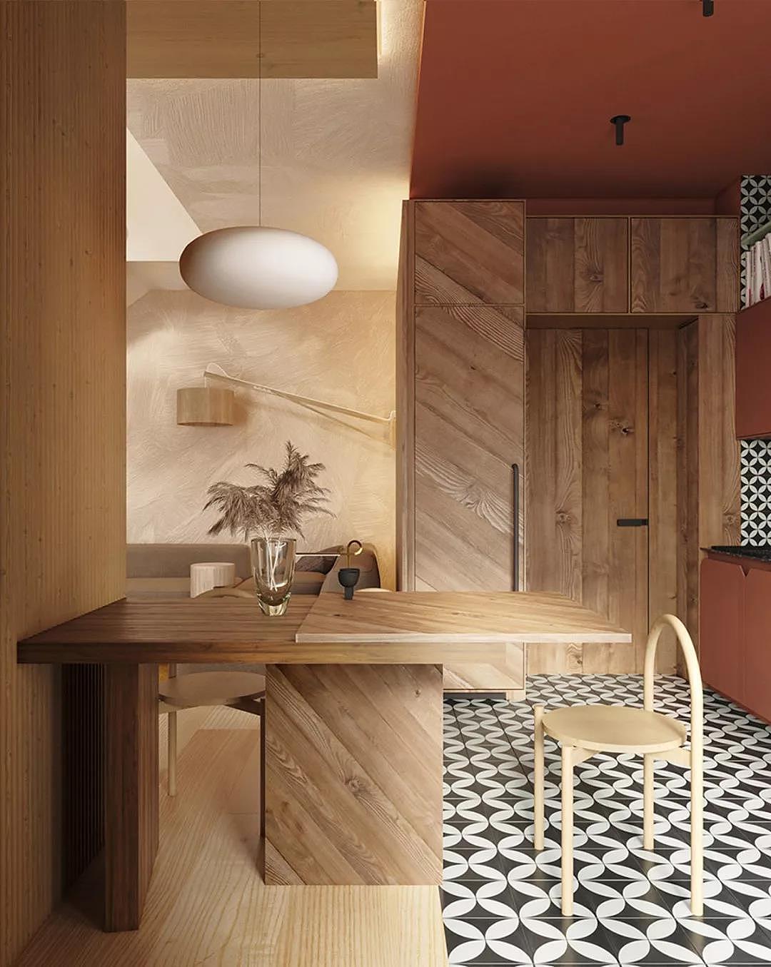 乌克兰86平现代复式装修,别致美观