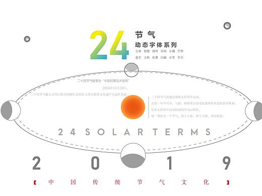 二十四传统节气动态文字创意设计