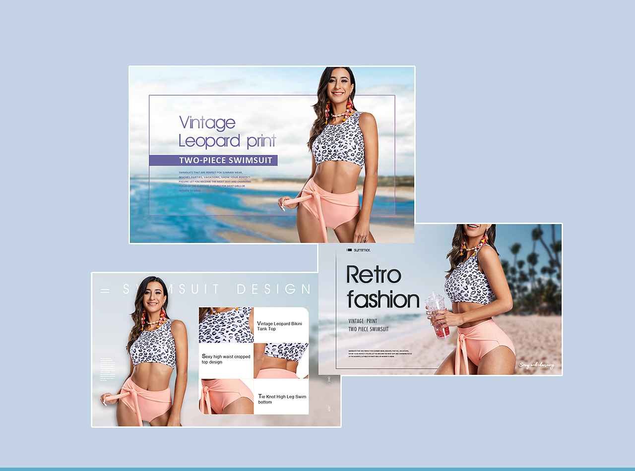 亚马逊 夏季泳装海报 a+（图ZMjUwNDEwMDM2） - 电商 - 站酷设计师Yeager丶原创素材 - 站酷ZCOOL