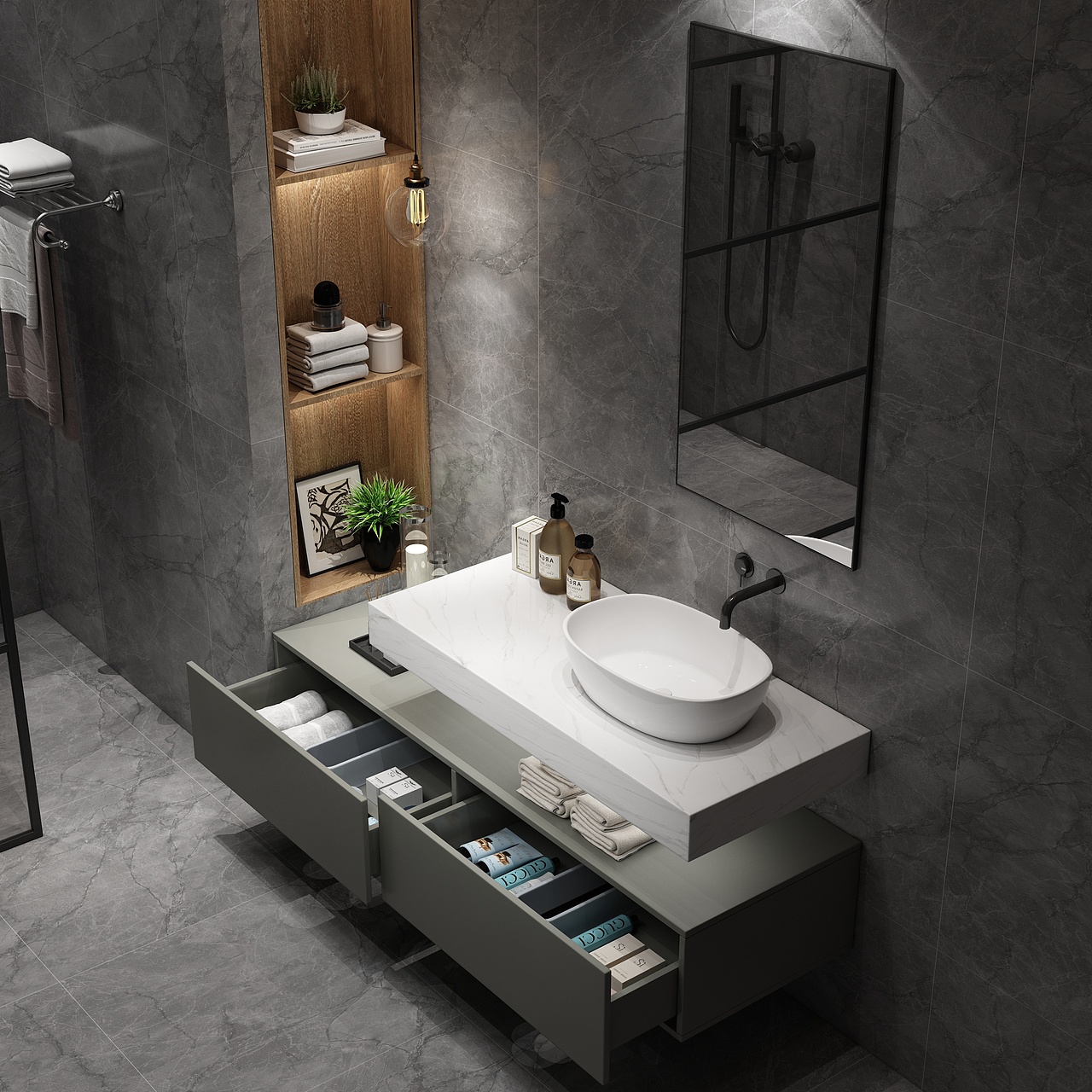 《浴室柜》（图ZMTU4OTIwNDg4） - 生活用品 - 站酷设计师西大小白原创素材 - 站酷ZCOOL