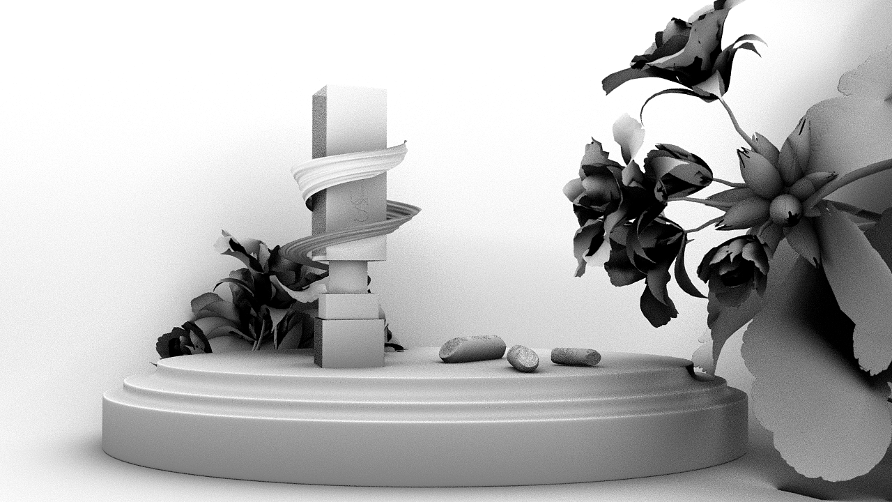 口红渲染产品图