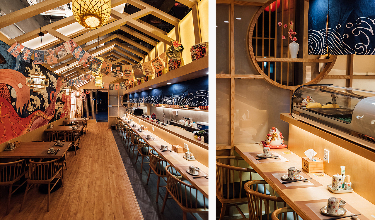 京都里日料 / 日式和风餐厅（图ZMjQwOTEzNTY0） - 酒店餐饮设计 - 站酷设计师源品设计研究原创素材 - 站酷ZCOOL