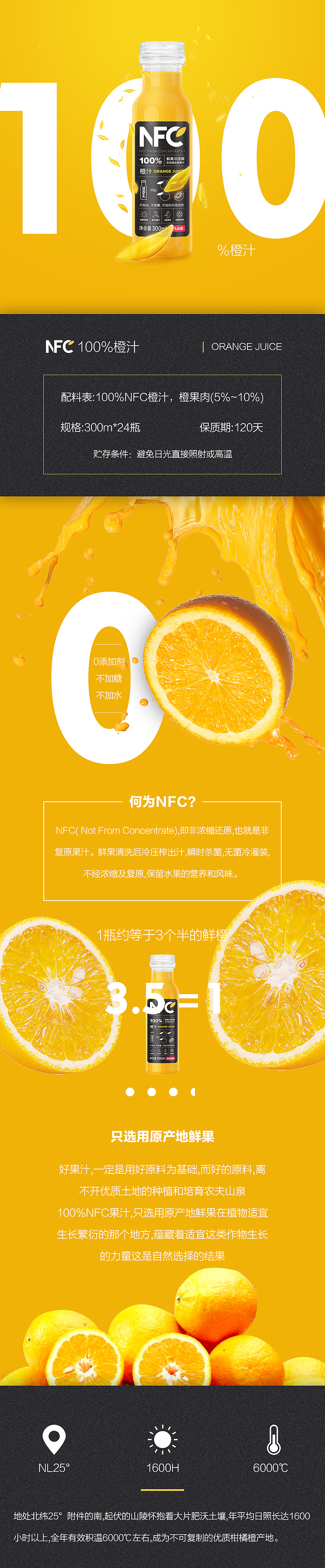 NFC100%农夫山泉详情页