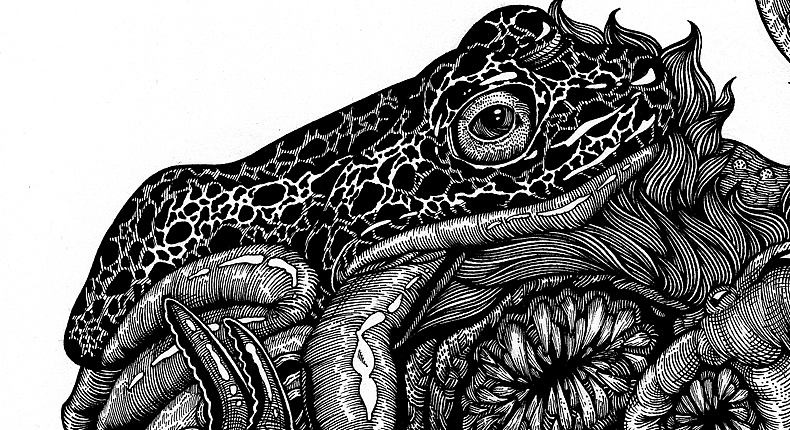 七宗罪饕餮纸本手绘高清细节