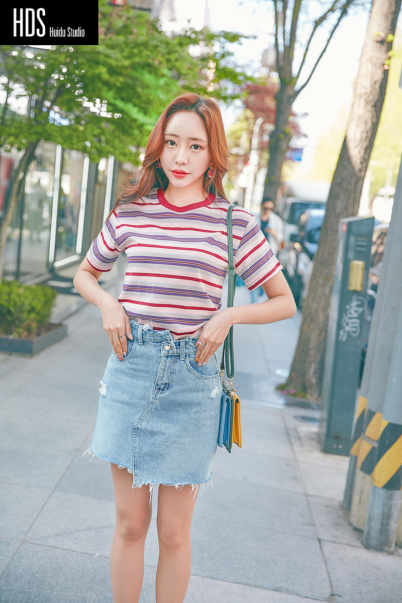 韩国模特韩风女装春夏装街景拍摄