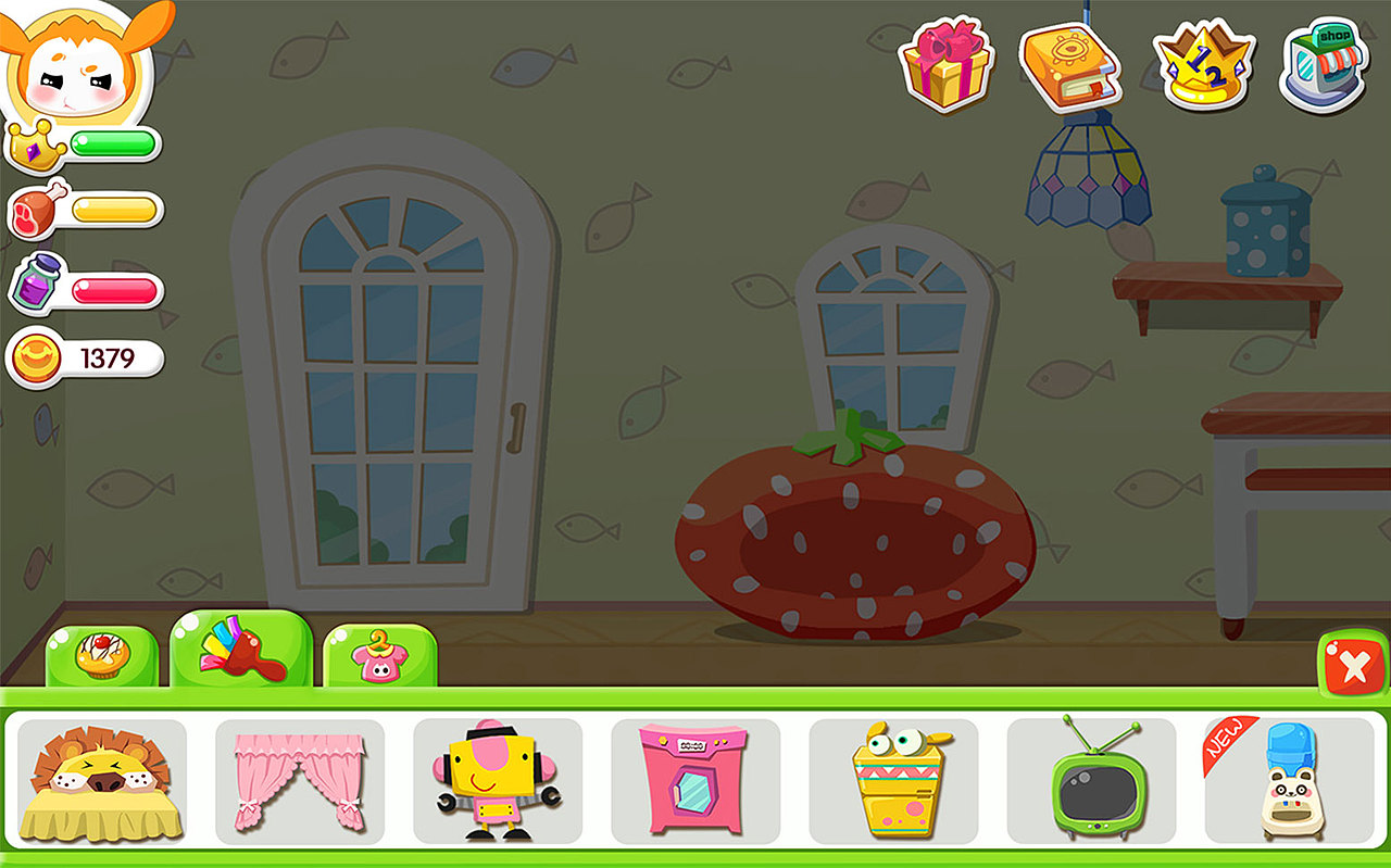 小天才儿童平板宠物游戏界面（图ZNjcwNzg1MjQ=） - 游戏UI - 站酷设计师巧巧很忙原创素材 - 站酷ZCOOL