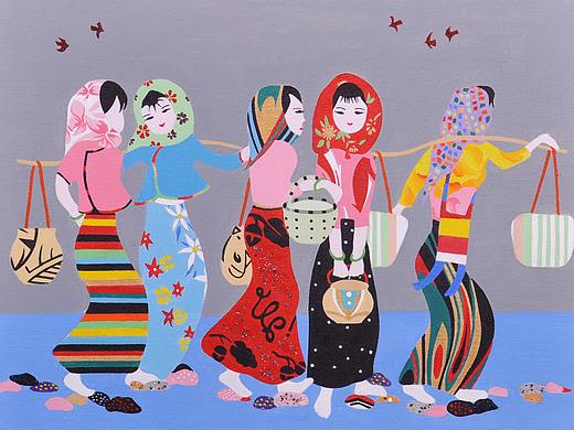 过河（个人主页-ZMzMwMzIxNzY=） - 绘画 - 站酷设计师蒋亮原创素材 - 站酷ZCOOL