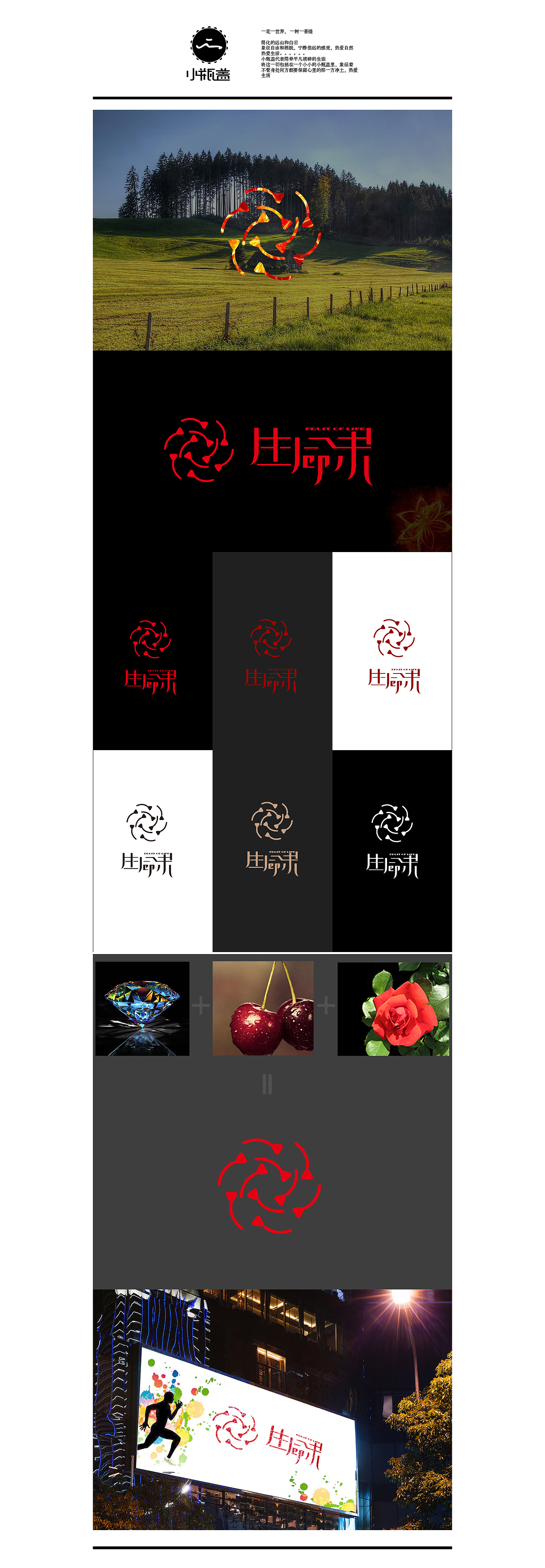 生命果LOGO（图ZOTM3MTUwMDQ=） - Logo - 站酷设计师程程的小瓶盖原创素材 - 站酷ZCOOL