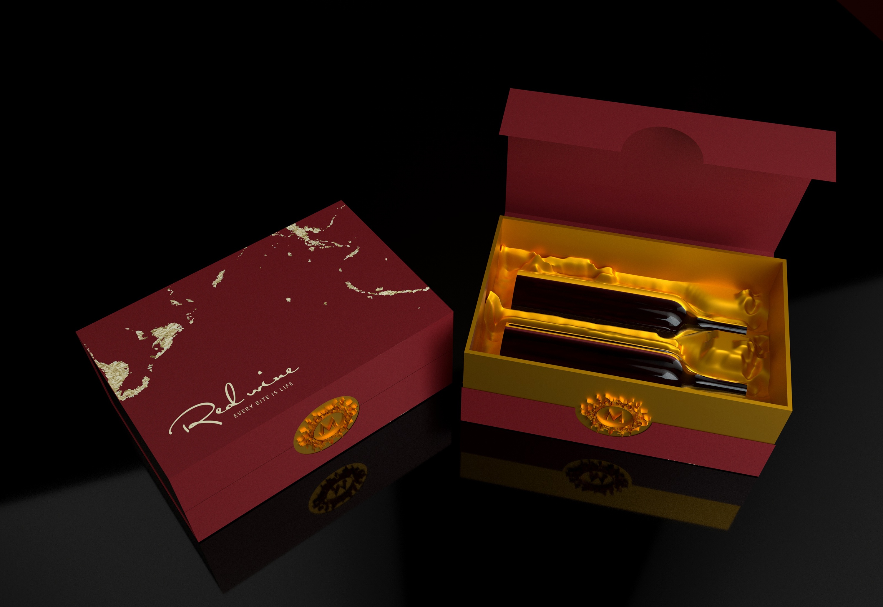 红酒,葡萄酒,瓶酒,香槟酒包装盒,精美大气简约高端