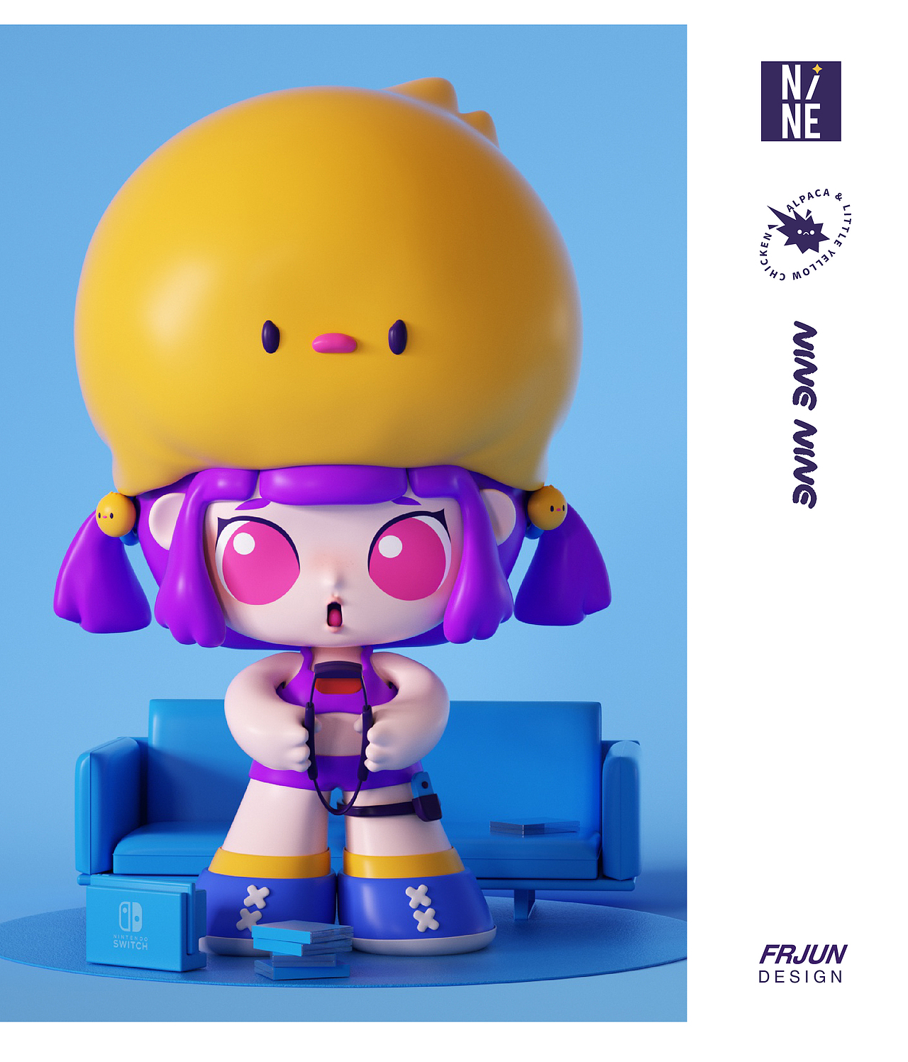 NINENINE/奈奈鸡——IP形象设计（图ZMjc0OTQ0OTc2） - IP形象 - 站酷设计师纷扰君原创素材 - 站酷ZCOOL