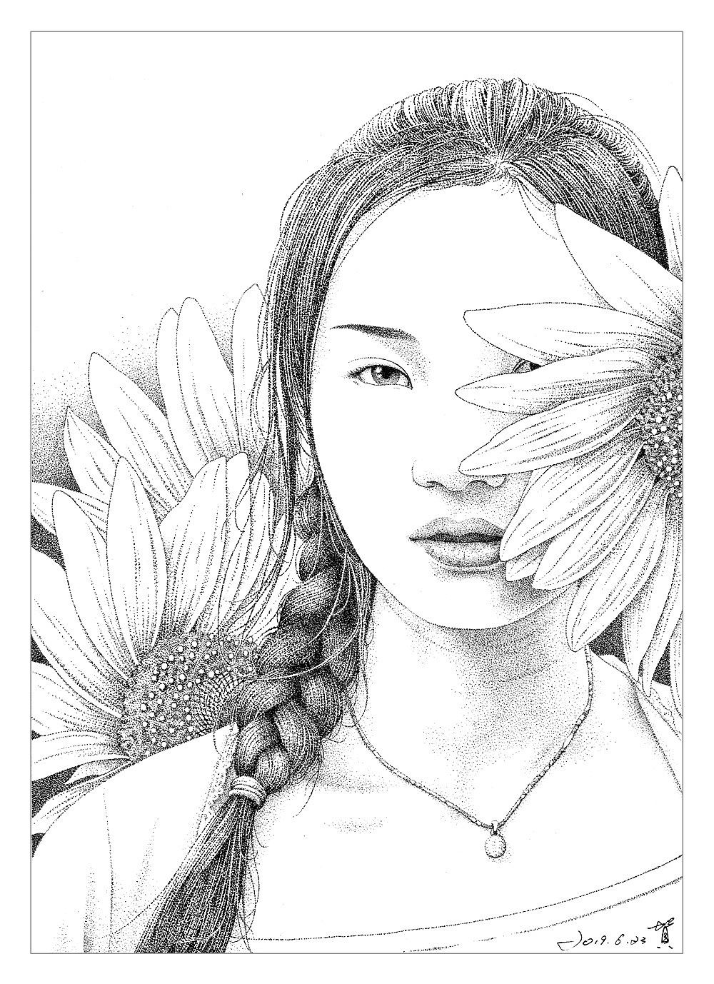 肖像定制-摄影师-米朵(点画)31.7*23cm