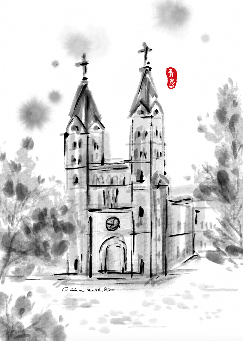 水墨青岛（图ZMzUwMjk5OTI0） - 商业插画 - 站酷设计师绚兮Olivia原创素材 - 站酷ZCOOL