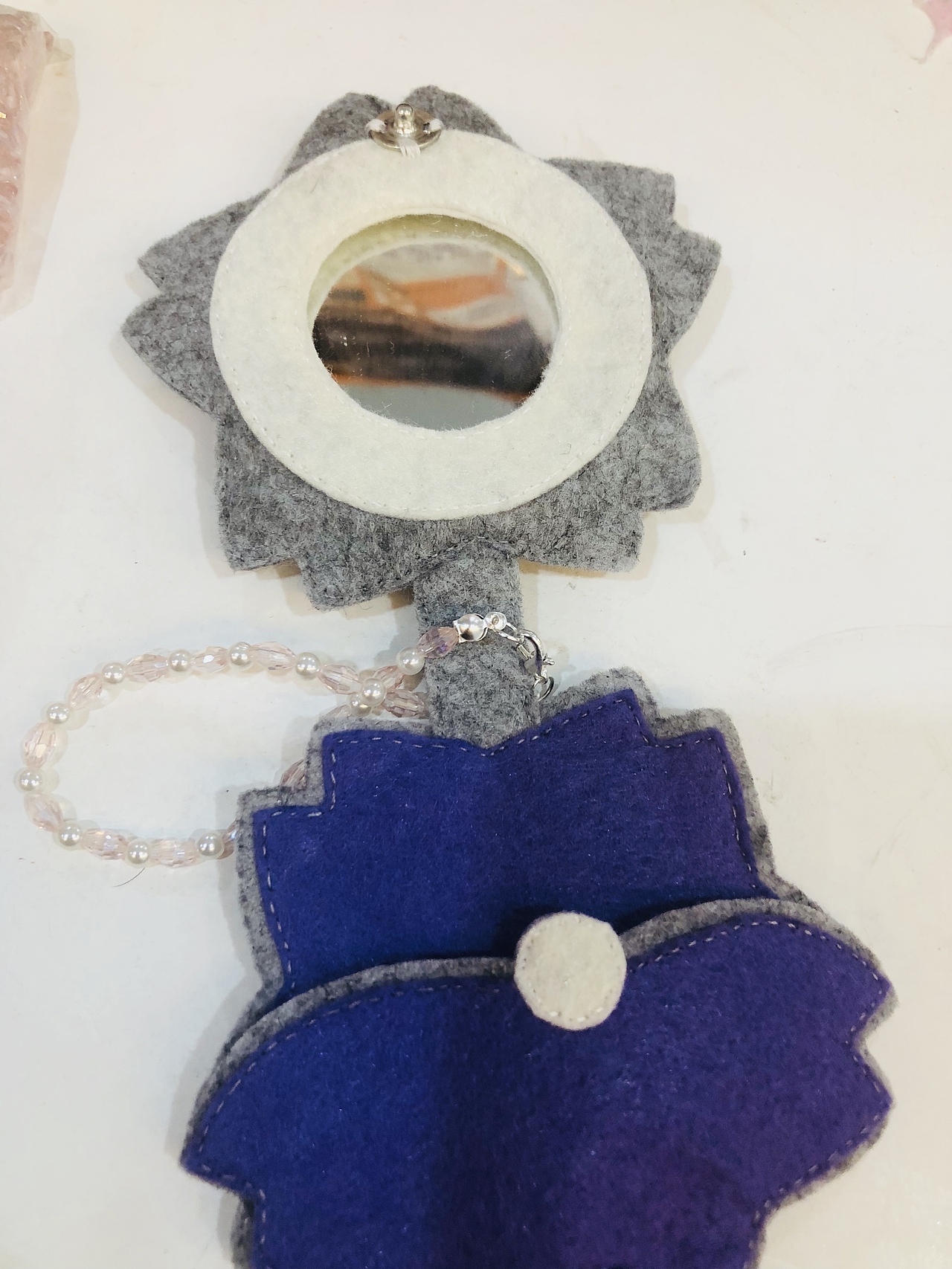 不织布手工花钥匙