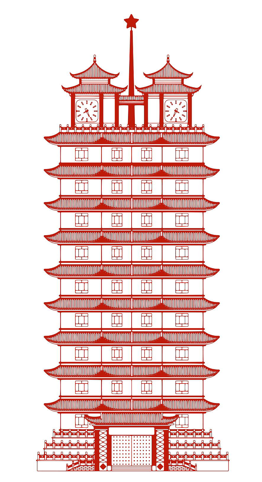 原创剪纸中国传统古建筑/非遗剪纸（图ZMzQ1ODg0NDg4） - 商业插画 - 站酷设计师晚风在画画原创素材 - 站酷ZCOOL