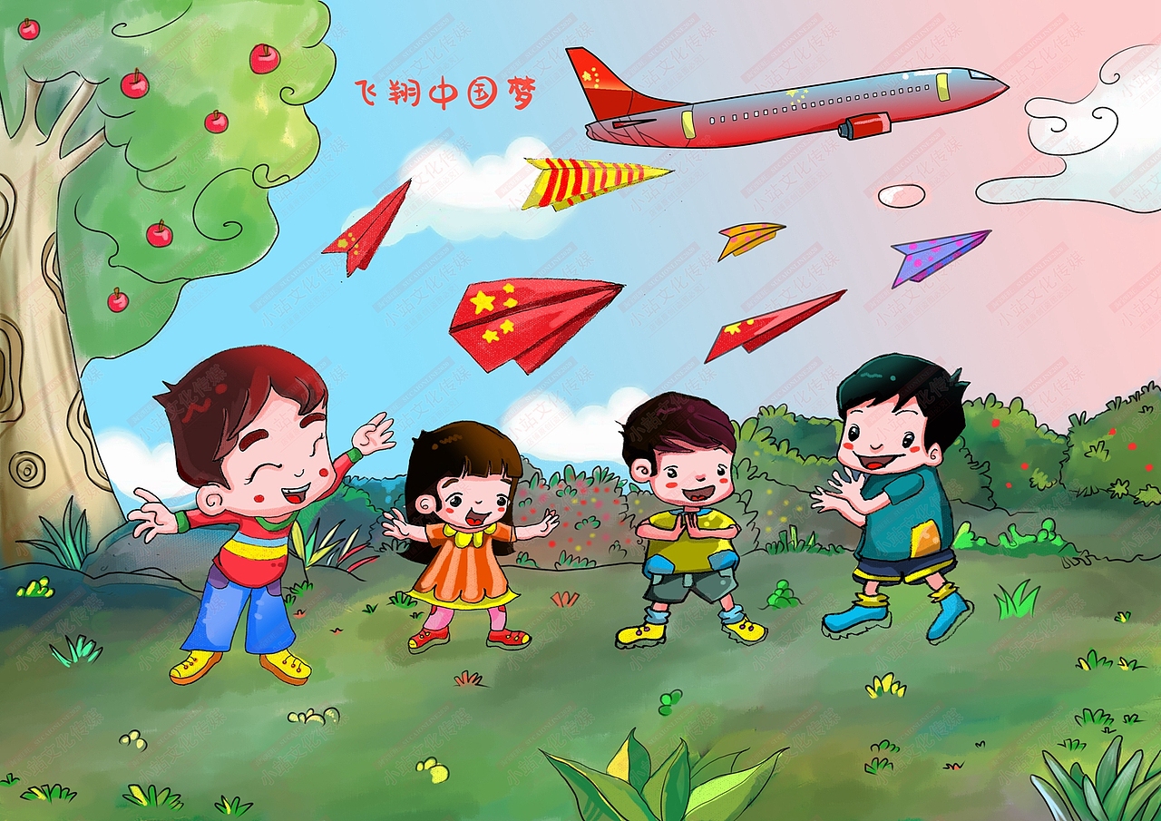 小康中国梦电脑绘画 中国梦绘画电脑绘图作品（图ZMjAzMzQ2MDY0） - 艺术插画 - 站酷设计师sucaionline2020原创素材 - 站酷ZCOOL