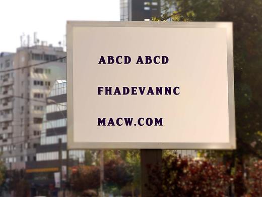 FHA Sign DeVinneNC打字机标题字体