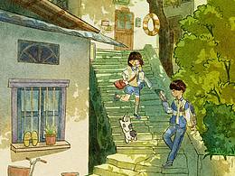 插畫 | 轉角林蔭下的遇見