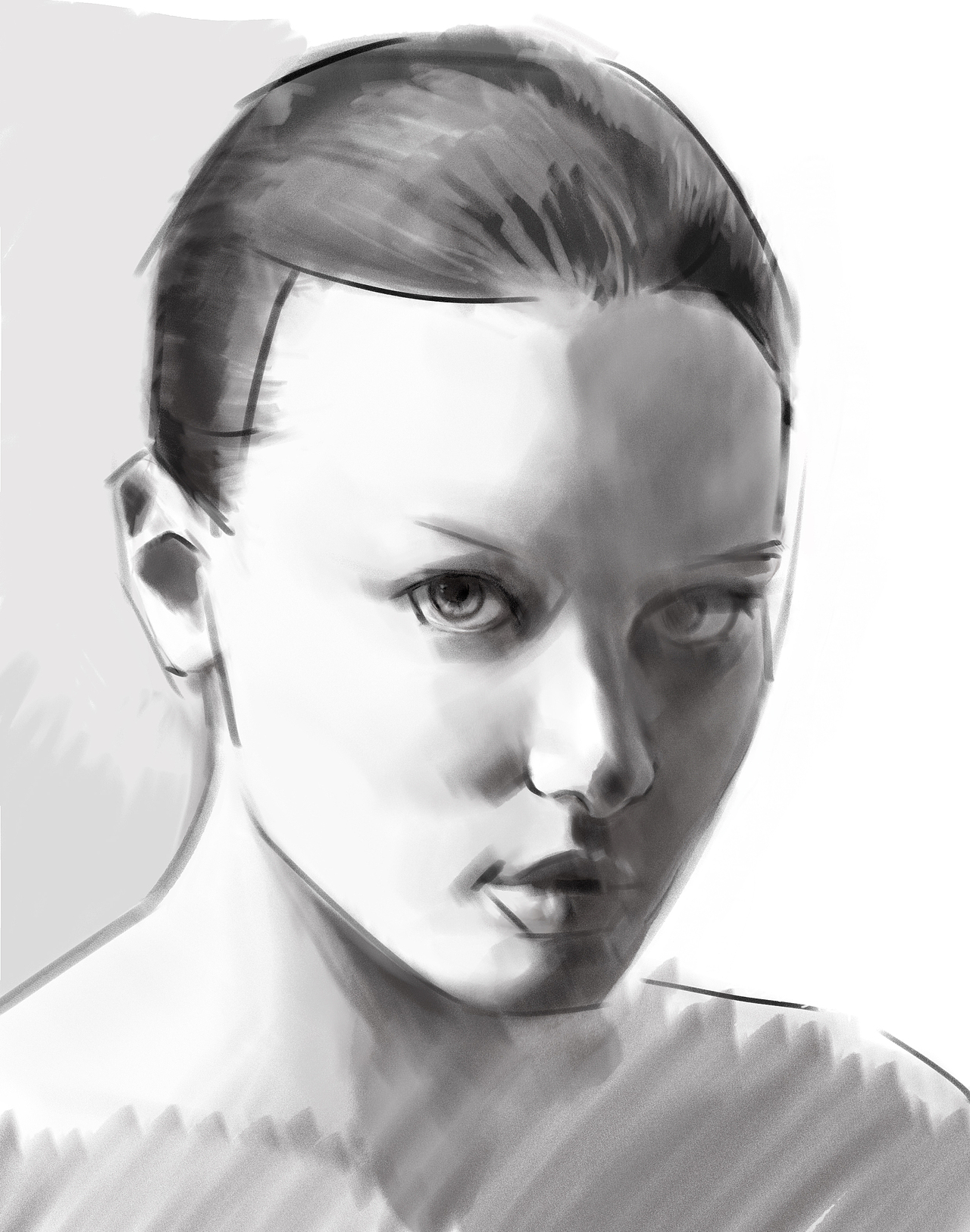 数位板素描肖像练习